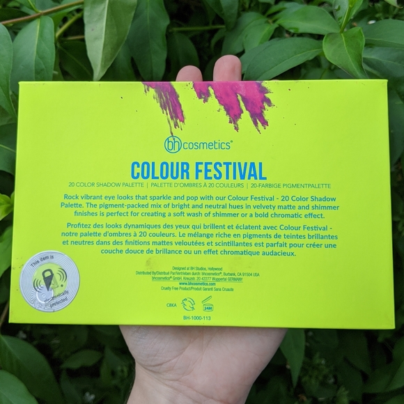 Lightly used BH Cosmetics Colour Festival palette - Picture 2 of 4